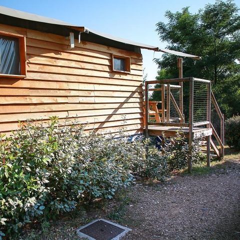 TIENDA DE LONA Y MADERA 4 personas - Cabane Lodge sur pilotis Confort 24m² (2 habitaciones) - 10m² terraza cubierta