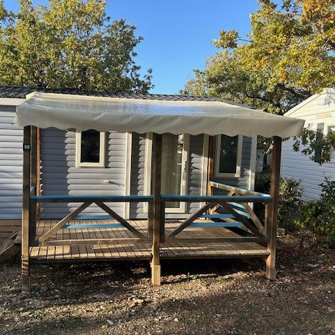 MOBILHOME 4 personas - Mobil-home confort 24m² (2 habitaciones) + terraza cubierta