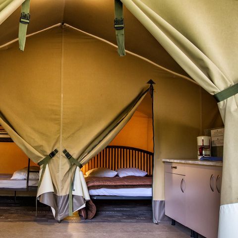 TENTE TOILE ET BOIS 5 personnes - KENYA sans sanitaires