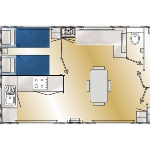 Mobile home 4 persons - Super Riviera Mobile-home 28m² - France