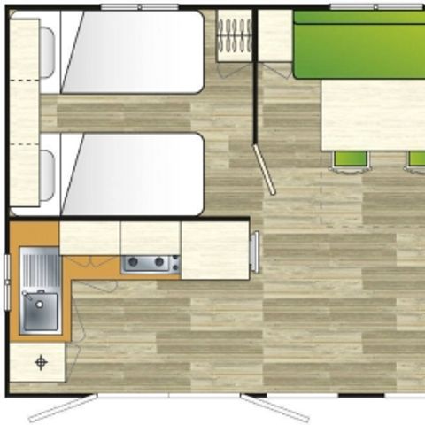 Mobilheim 4 personen - Komfort-Ferienhaus für 4–5 Personen