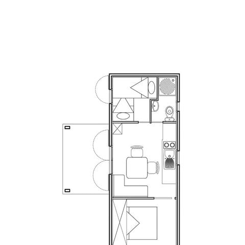 Chalet 4 personnes - Maison-Chalet 25m² - n°208 4 pers.