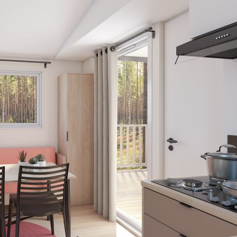 Stacaravan 4 personen - Cottage Prémium_4p met airconditioning