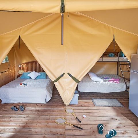 TIENDA DE LONA Y MADERA 5 personas - Albergue BALI