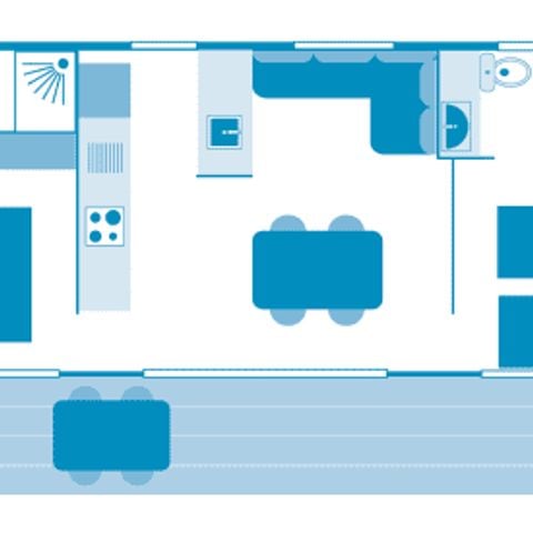 Mobile home 4 persons - Cottage Lévézou 4p 2bed 2bath Premium air conditioning