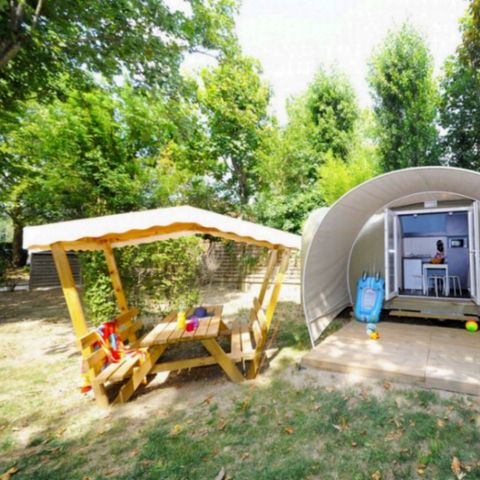 TENDA IN TELA E LEGNO 4 persone - Coco sweet 2 camere da letto 4 persone