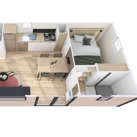 CASA MOBILE 6 persone - Nest Tropical 35 m² 3 camere da letto 6 persone