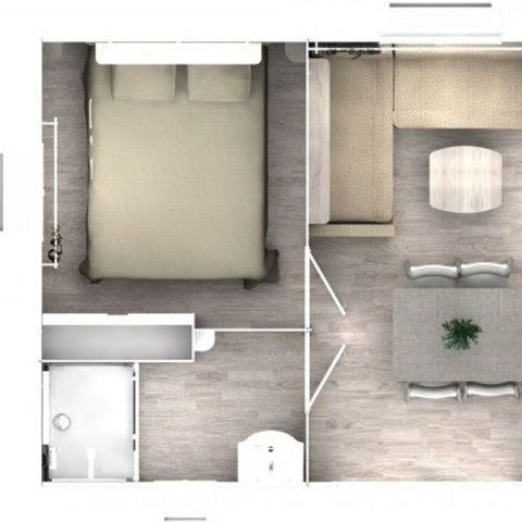 STACARAVAN 6 personen - Comfort loft 33m² - Airconditioning - TV
