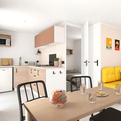 MOBILHOME 4 personnes - Confort - 2 chambres - Vue sur le lac