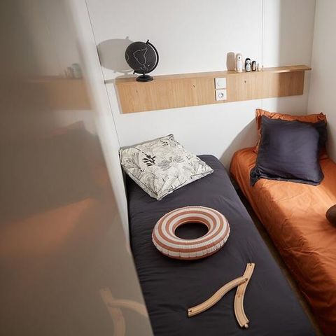 Mobilheim 4 Personen - Ciela Confort Bay - 2 Schlafzimmer - Blick auf den See