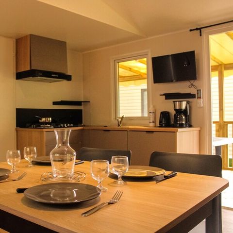 MOBILHOME 6 personnes - Confort - 3 chambres - Vue sur le lac