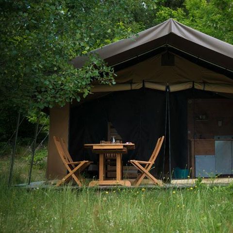 TENDA IN TELA E LEGNO 5 persone - Safari