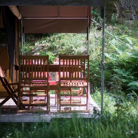 TENTE TOILE ET BOIS 5 personnes - Safari