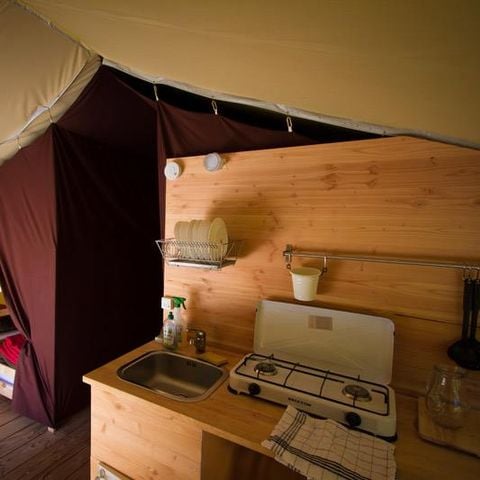 Canvas and wooden tent 5 persons - Safari