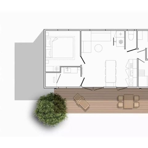 BUNGALOW 6 personnes - Lodge Sunêlia Luxe 3 ch