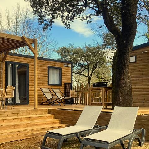 Casa mobile 8 persone - Lodge Sunêlia Luxe con vasca idromassaggio - 4 camere - Da letto
