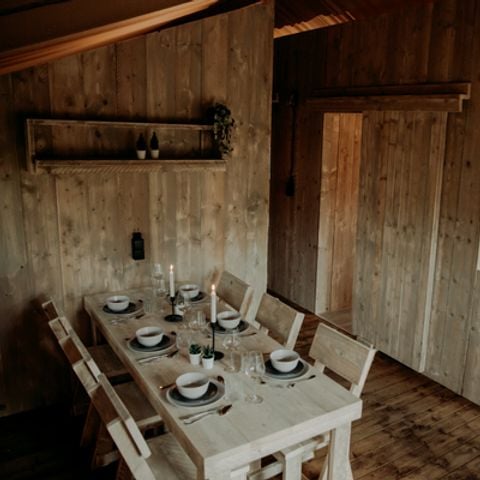 TIENDA DE LONA Y MADERA 5 personas - Lodge Prestige Plus Tienda 2 hab. - 5 pers.