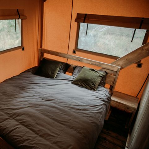 TENTE TOILE ET BOIS 5 personnes - Tente Lodge Prestige Plus 2 Ch - 5 Pers