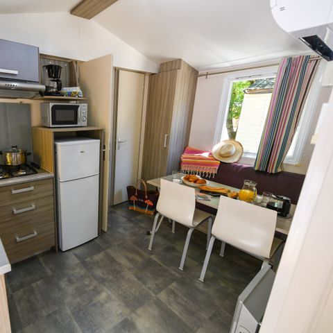 Stacaravan 5 personen - 3/5 pers. stacaravan, airconditioning