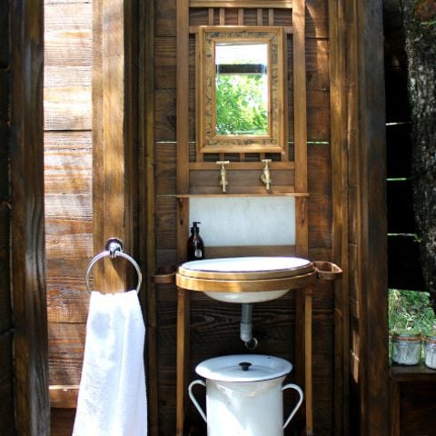 Tente en toile et en bois 5 personnes - Lodge Meru - 35 m² + terrasse 15 m²