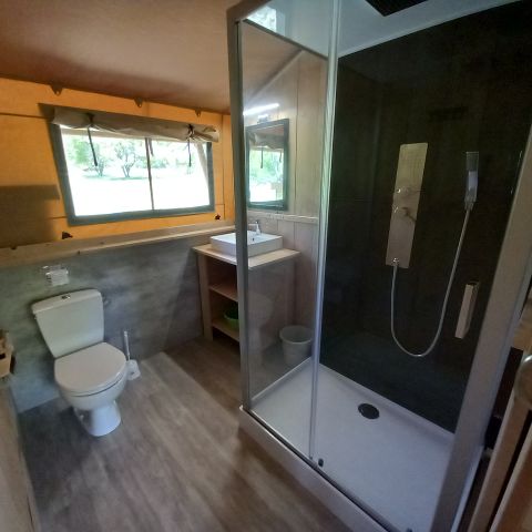 TIENDA DE LONA Y MADERA 6 personas - Albergue