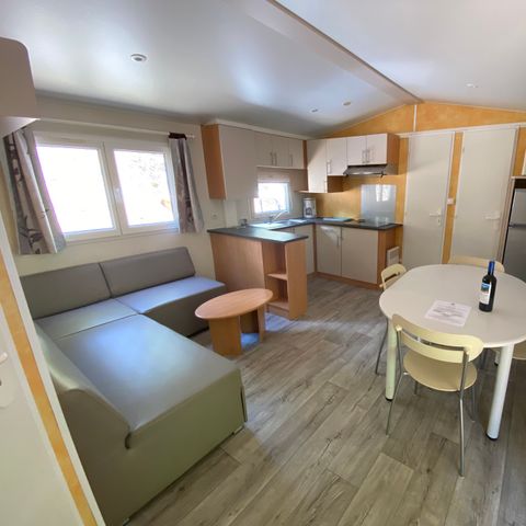 Mobilheim 5 personen - Residenz LOUISIANE Komfort 2 Zimmer mit überdachter Terrasse + TV