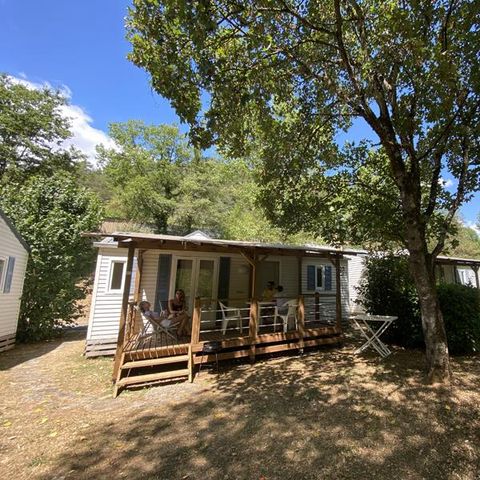 Mobilheim 5 personen - Residenz LOUISIANE Komfort 2 Zimmer mit überdachter Terrasse + TV