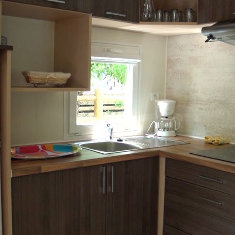 MOBILE HOME 4 people - Résidence PEYRELADE Comfort 2 bedrooms-covered terrace + TV