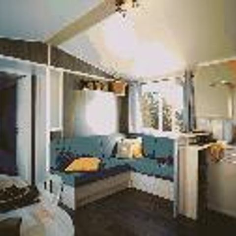 Mobilheim 6 personen - Residenz LOUISIANE Komfort 3 Zimmer + Halbüberdachte Terrasse + TV