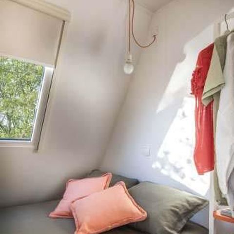 Tent van canvas en hout 5 personen - Coco Sweet (2 kamers + XXL luifel)