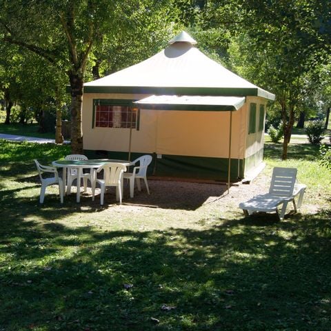 TENDA IN TELA E LEGNO 6 persone - Ciro (2 camere)