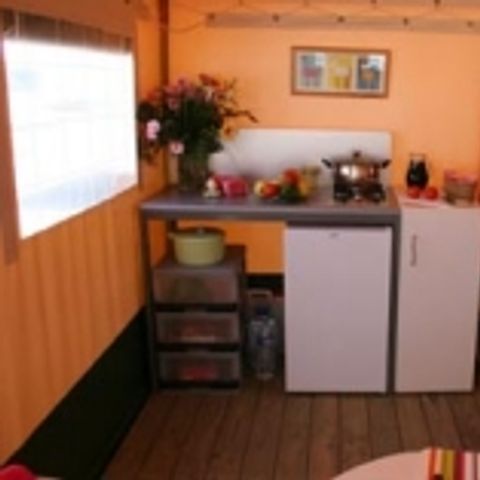 Tent van canvas en hout 6 personen - Cyrus (2 kamers)