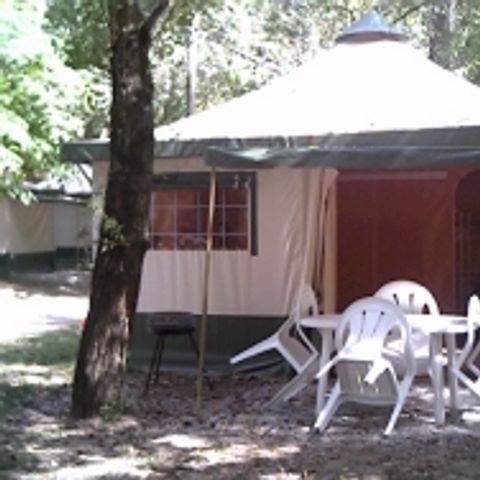 TIENDA DE LONA Y MADERA 6 personas - Cyrus (2 habitaciones)
