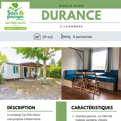 BUNGALOW 4 personnes - DURANCE