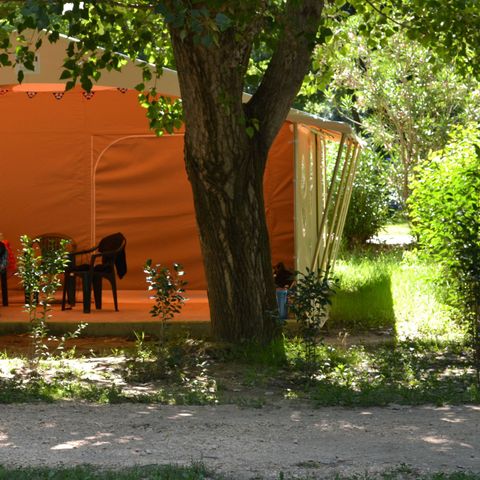 Glampingtent 5 personen - Standaard 2 kamers Canada - zonder badkamer