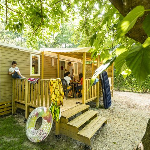 MOBILHOME 4 personas - 2 habitaciones Super Mercure Confort 30m², espacio para cuna de bebé