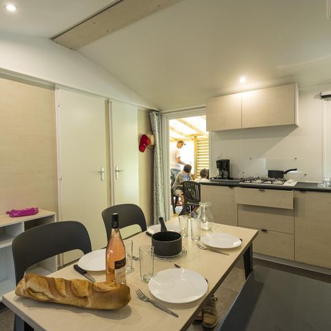 Mobilheim 4 Personen - 2 Zimmer Super Mercure Confort 30m², Platz für ein Babybett