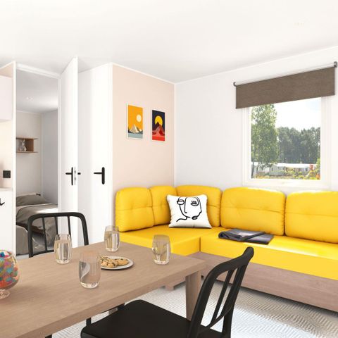 CASA MOBILE 4 persone - 2 camere Family Plus Confort 30m² - aria condizionata