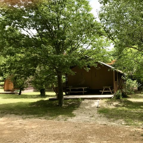 TIENDA DE LONA Y MADERA 6 personas - Tienda Safari