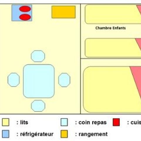 BUNGALOW TOILÉ 4 personnes - BASILIC