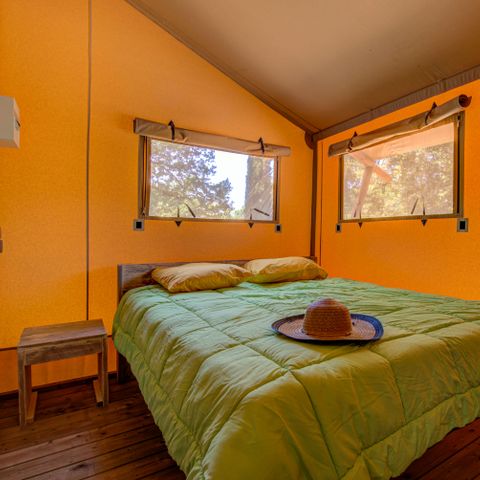 TIENDA DE LONA Y MADERA 6 personas - PREMIUM LODGE MADERA y TECHO