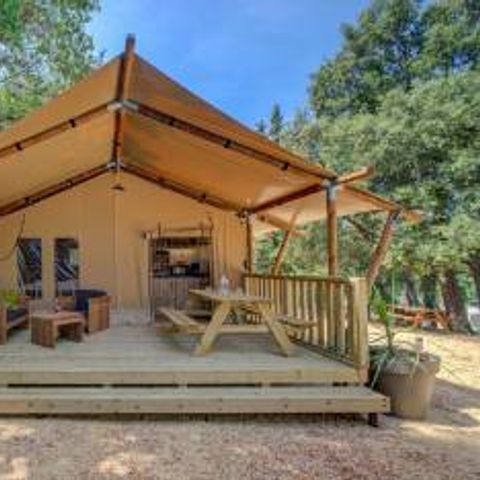 TIENDA DE LONA Y MADERA 4 personas - Lodge Prémium 4 personas