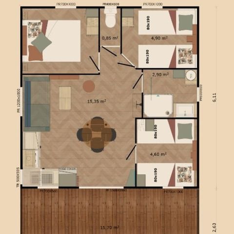 CHALET 6 personas - Escapada a una cabaña