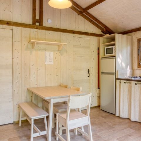 TENTE TOILE ET BOIS 5 personnes - CABANE LODGE 2 chambres