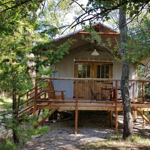 Safaritent 5 personen - CABANE LODGE 2 slaapkamers