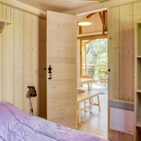 TENTE TOILE ET BOIS 5 personnes - CABANE LODGE 2 chambres