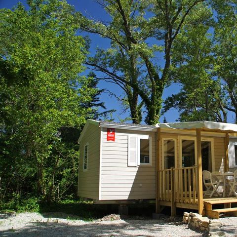Mobile home 6 persons - Comfort mobile-home 33m² 3 bedrooms - semi-covered terrace - air-conditioning 6 pers
