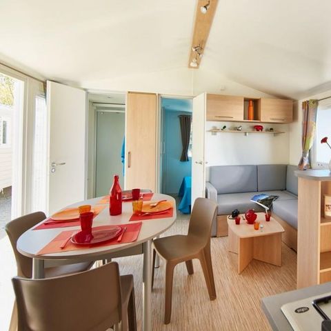Mobile home 6 persons - Comfort mobile-home 33m² 3 bedrooms - semi-covered terrace - air-conditioning 6 pers