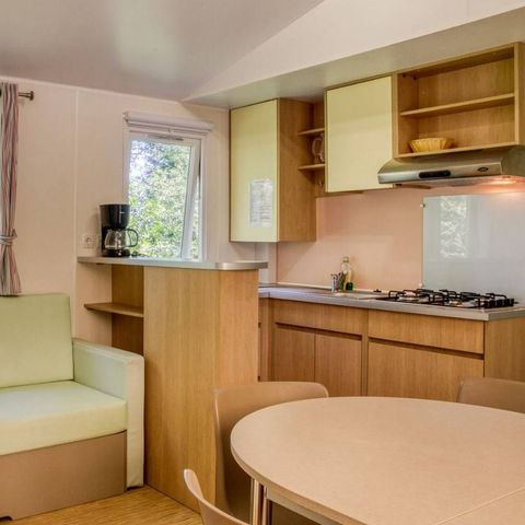 Mobile home 6 persons - Comfort mobile-home 33m² 3 bedrooms - semi-covered terrace - air-conditioning 6 pers