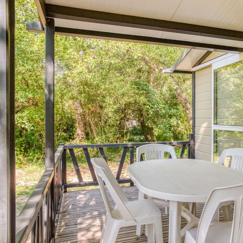 Chalet 5 persons - Chalet Confort 25m² 2 bedrooms - covered terrace - air conditioning 5 people